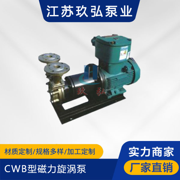 CWB型磁力旋渦泵(bèng)(圖1) CWB型磁力旋渦泵(圖1)